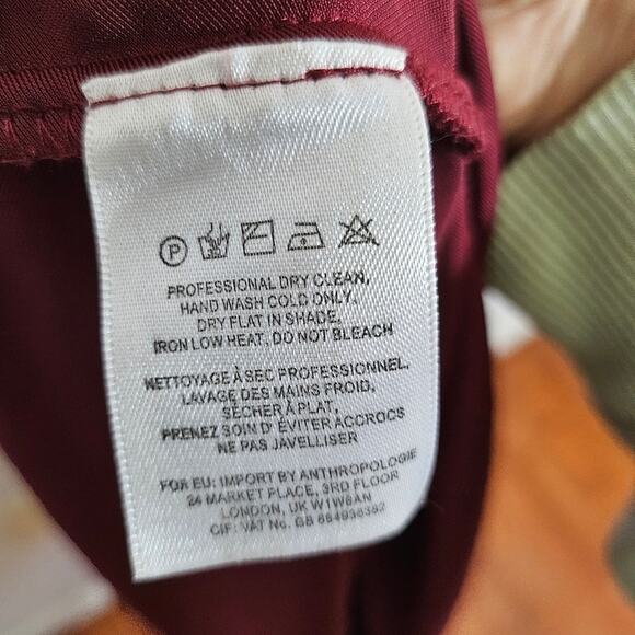 Anthropologie's Jenny Yoo Collection Burgundy Velvet Gown - Picture 12 of 12